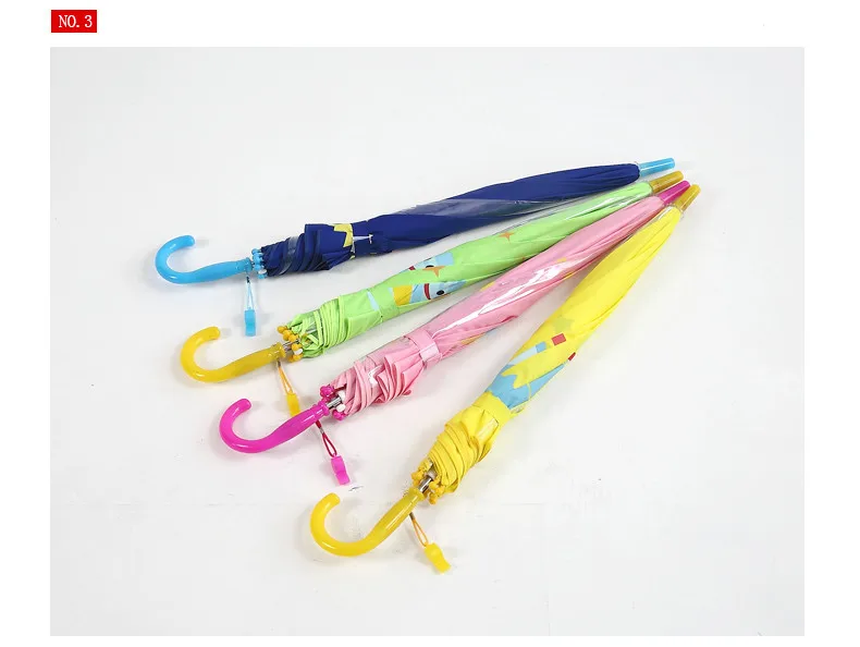 10.Long handle rain umbrella for kids 3D animals print cute children umbrella for boy girl sun protection child's tools