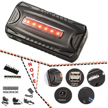 Автомобильный стартер высокой емкости мини портативный аварийный аккумулятор зарядное устройство для автомобиля пиковый ток+ SOS для бензина и дизеля