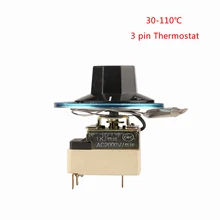 3-контактный капиллярные термостатом 30-110 по Цельсию Контроль температуры Переключатель Регулируемая Температура регулятор нормально закрытый