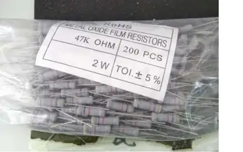 

200pcs 2 w 47 k carbon film resistor