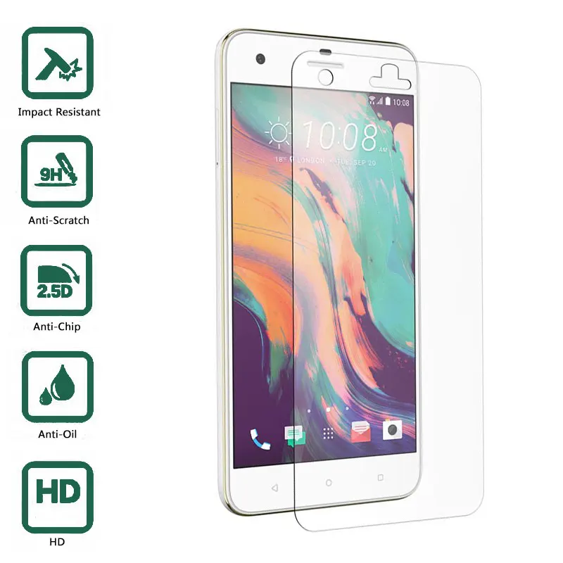 

Screen Protector Tempered Glass Dustproof Anti-Scratch Anti-Fingerprint for for HTC Desire 10 Pro Thin Slim