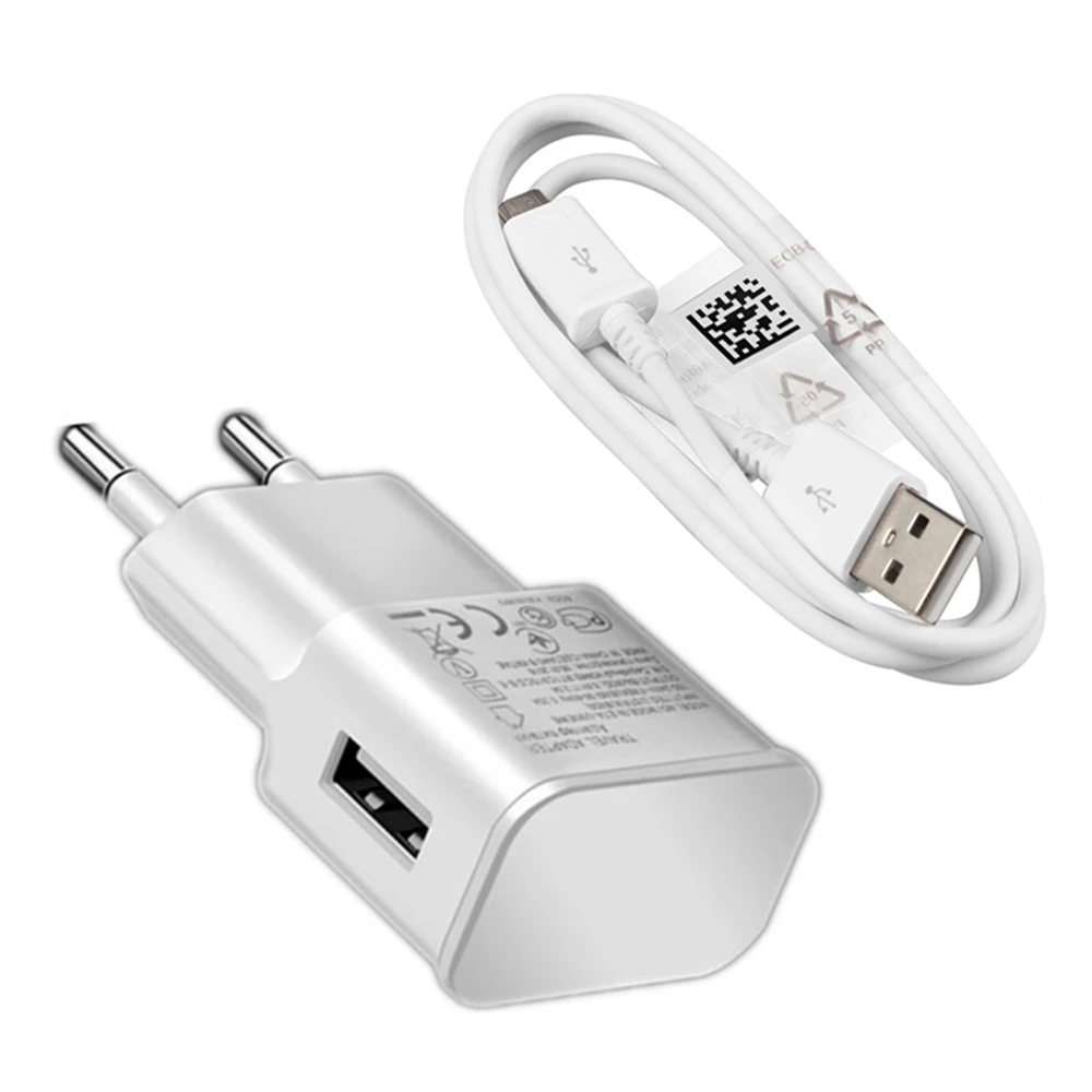 

Mobile Phone Fast Charging EU Plug Wall USB Charger Cable for Samsung Galaxy Note 8 9 A5 A7 2017 A8 A9 2018 S10 S10E S9 A50 A70