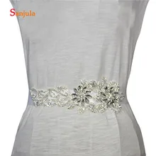 Блестящий Пояс со стразами для невесты длинный перевязи Свадебное Платье Пояс аксессуары цветок Форма платье выпускного вечера с поясом B10
