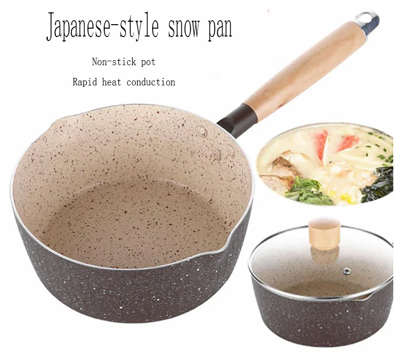 Японский 18 см антипригарная сковорода из алюминиевого сплава wok антипригарная кухонная посуда сковорода кастрюля маленькая сковорода для яичницы сковорода сковородки