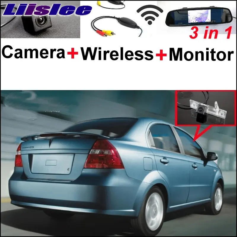 

Liislee 3 in1 Special WiFi Rear View Camera + Wireless Receiver + Mirror Monitor Easy DIY Parking System For Pontiac G3 Wave