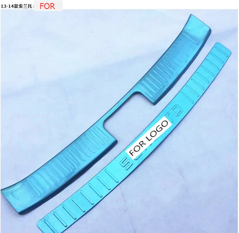 

Free Shipping car styling for 2013 2014 KIA Sorento High quality stainless steel Rear bumper Protector Sill , car styling