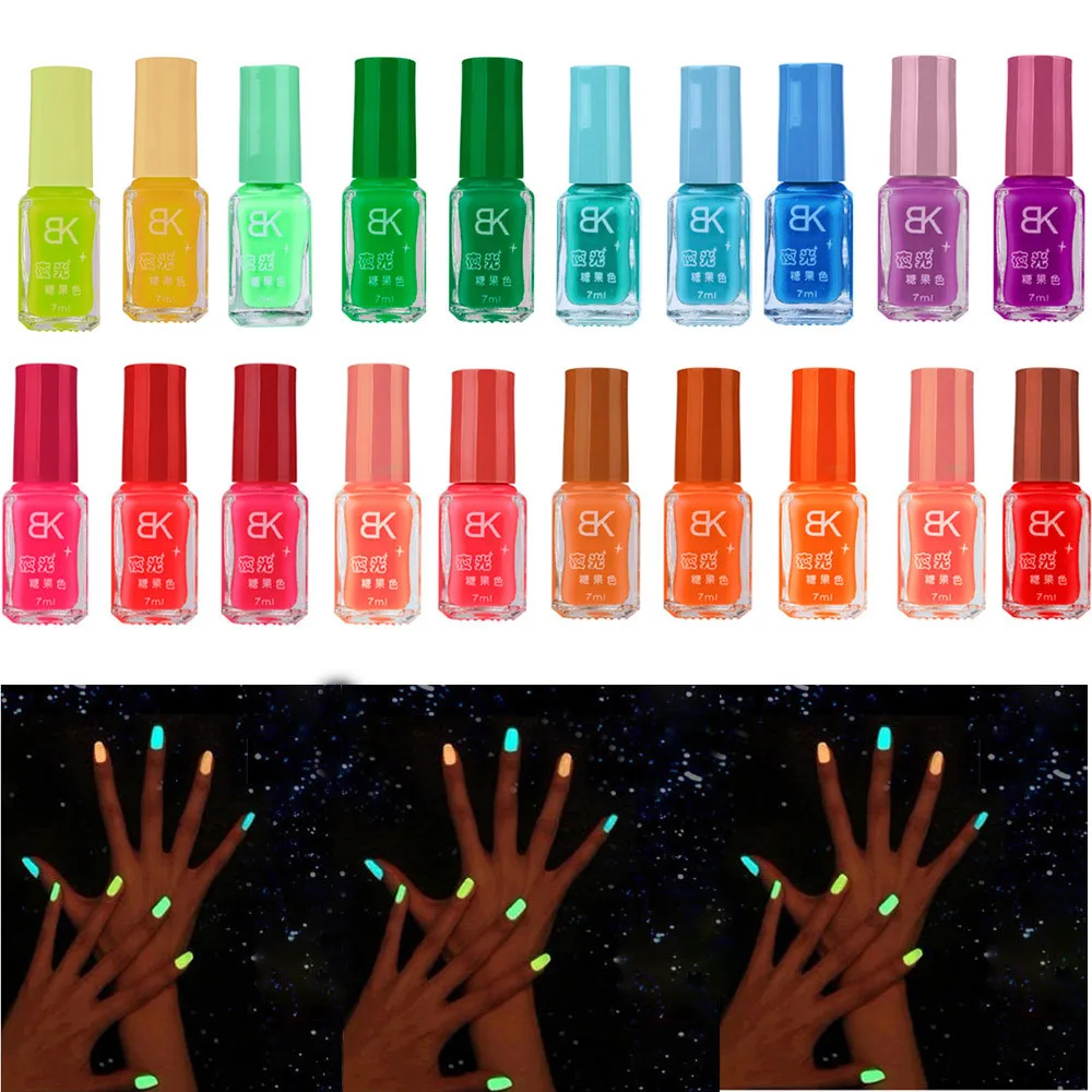 20 цветов серия флуоресцентных неоновых светящихся гель-лаков для ногтей свечение ногтей в темноте художественные инструменты Женская мода макияж косметика
