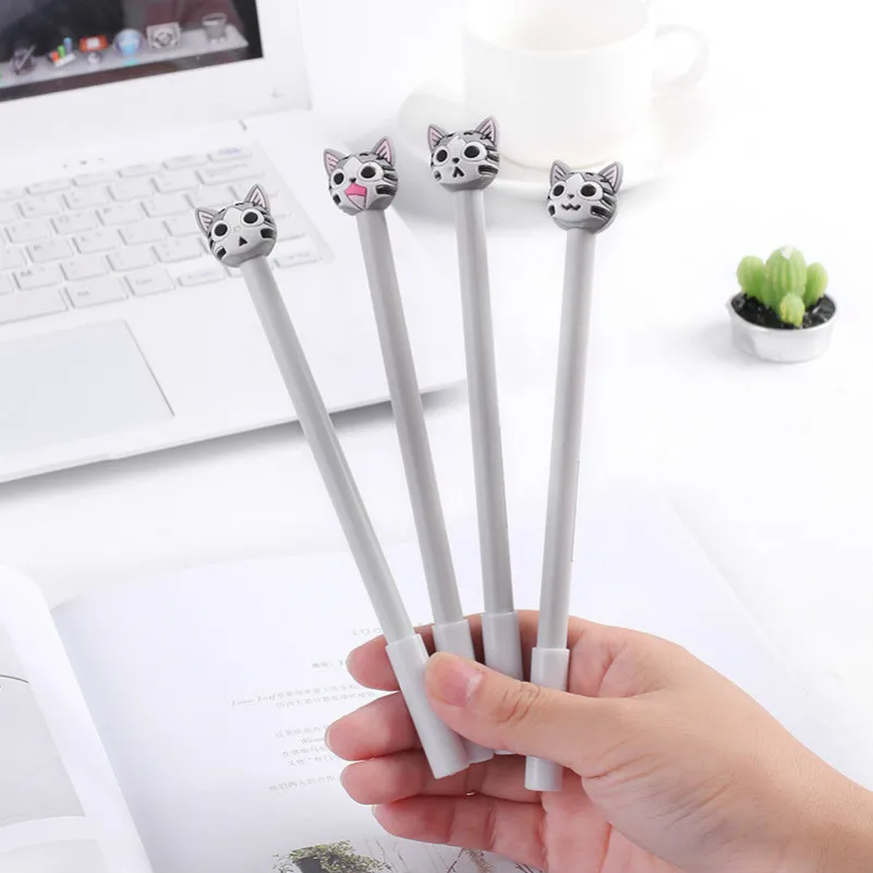 

1pcs lovely Creative fountain pen cute Black cat pattern school Office stationery Supplies Black Black ink 0.5mm Pen refill