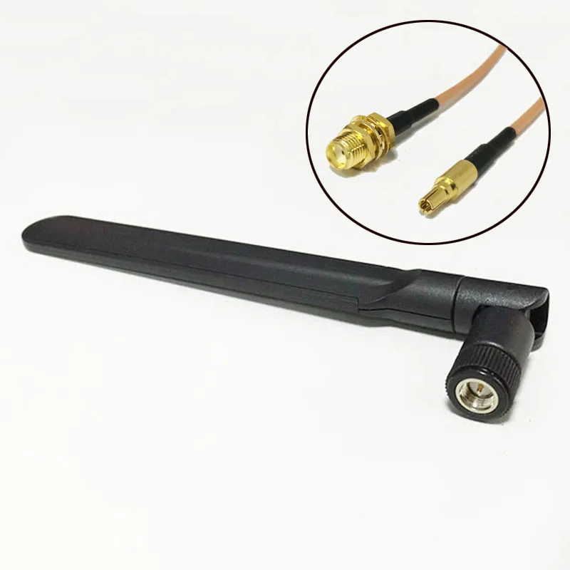 

2.4GHz/5.8Ghz 8dBi Omni WIFI Antenna Dual Band With SMA Male Connector + SMA Female Connector Switch CRC9 Male Connector RG316