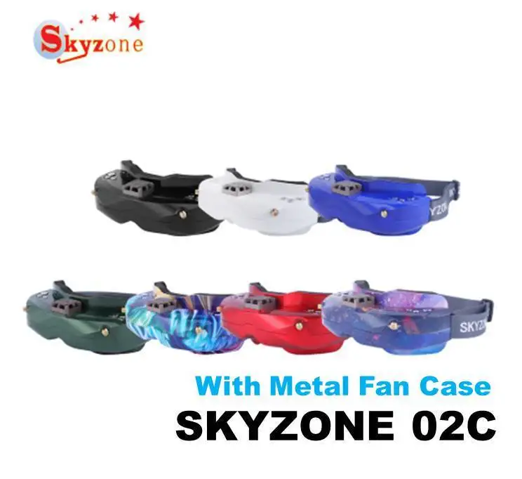 Новые очки FPV SKYZONE SKY02C 5 8 Ghz 48CH поддержка DVR HDMI &amp Head трекер вентилятор для