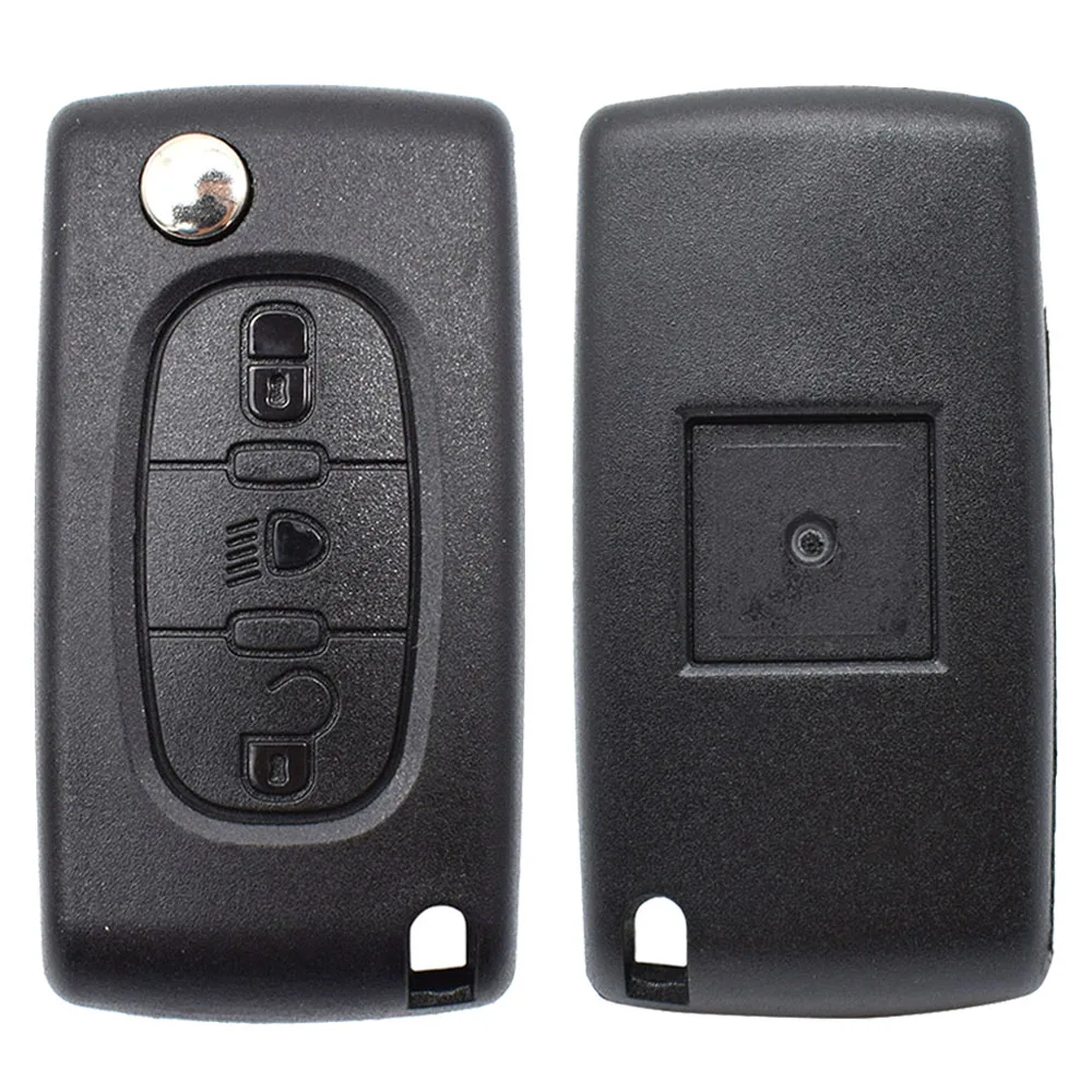 For Citroen C2 C3 C4 C5 C6 C8 Car 3 Buttons Flip Remote Key Case Cover Shell Fob VA2 Blade CE0523 Key Repair Kit