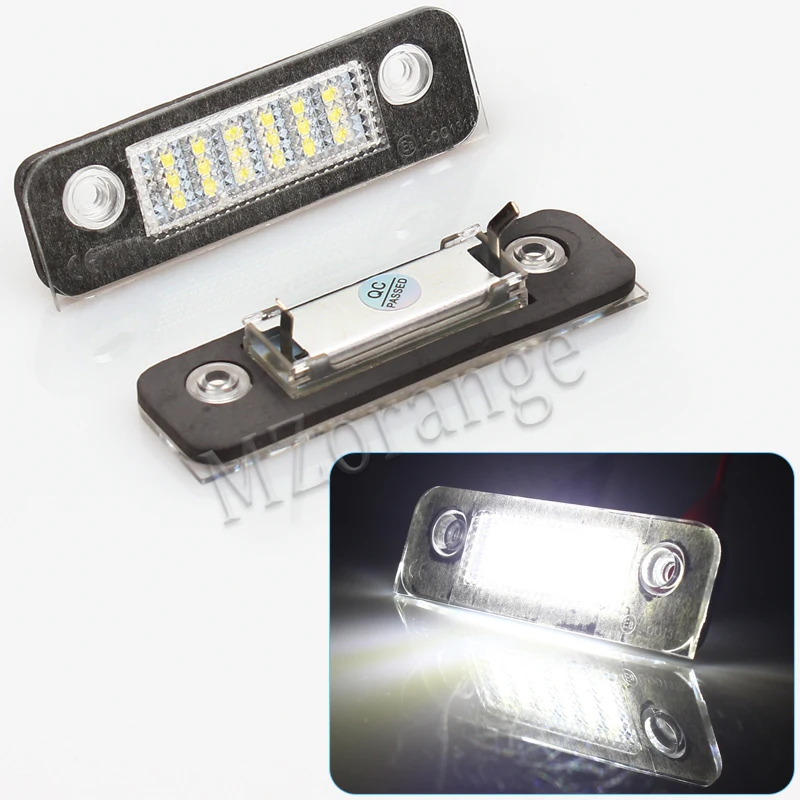 

2pcsCar LED License Plate Lights For Ford Mondeo MK2 Fiesta Fusion Accessories No Error White SMD LED Number Plate Lamp Bulb Kit