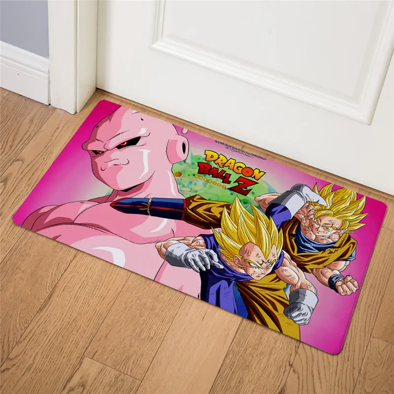 Dragon Ball Son Goku Коврик для пола кухня ванная комната Нескользящие дверные коврики 46*76 ПВХ кожа мультяшное украшение для дома аниме печать ковры - Цвет: 4