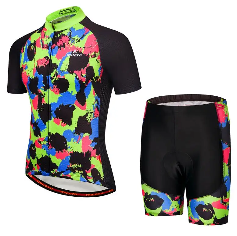 Short Jersey Set Miloto Pro велосипедные майки комплект летняя одежда для велоспорта Одежда велосипедная Одежда MTB велосипедная одежда костюм - Цвет: Short Jersey Set