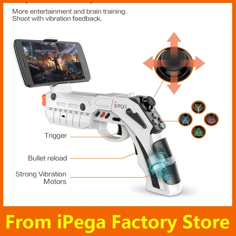 Ipega PG 9082 Bluetooth игра Gun AR геймпад беспроводной для Android смартфон iOS 7 0 iPhone X Поддержка 4
