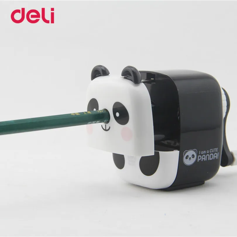Deli милые канцелярские принадлежности панда точилка для карандашей Kawaii панда точилка для карандашей подарок для детей Школа поставка карандашей точилка