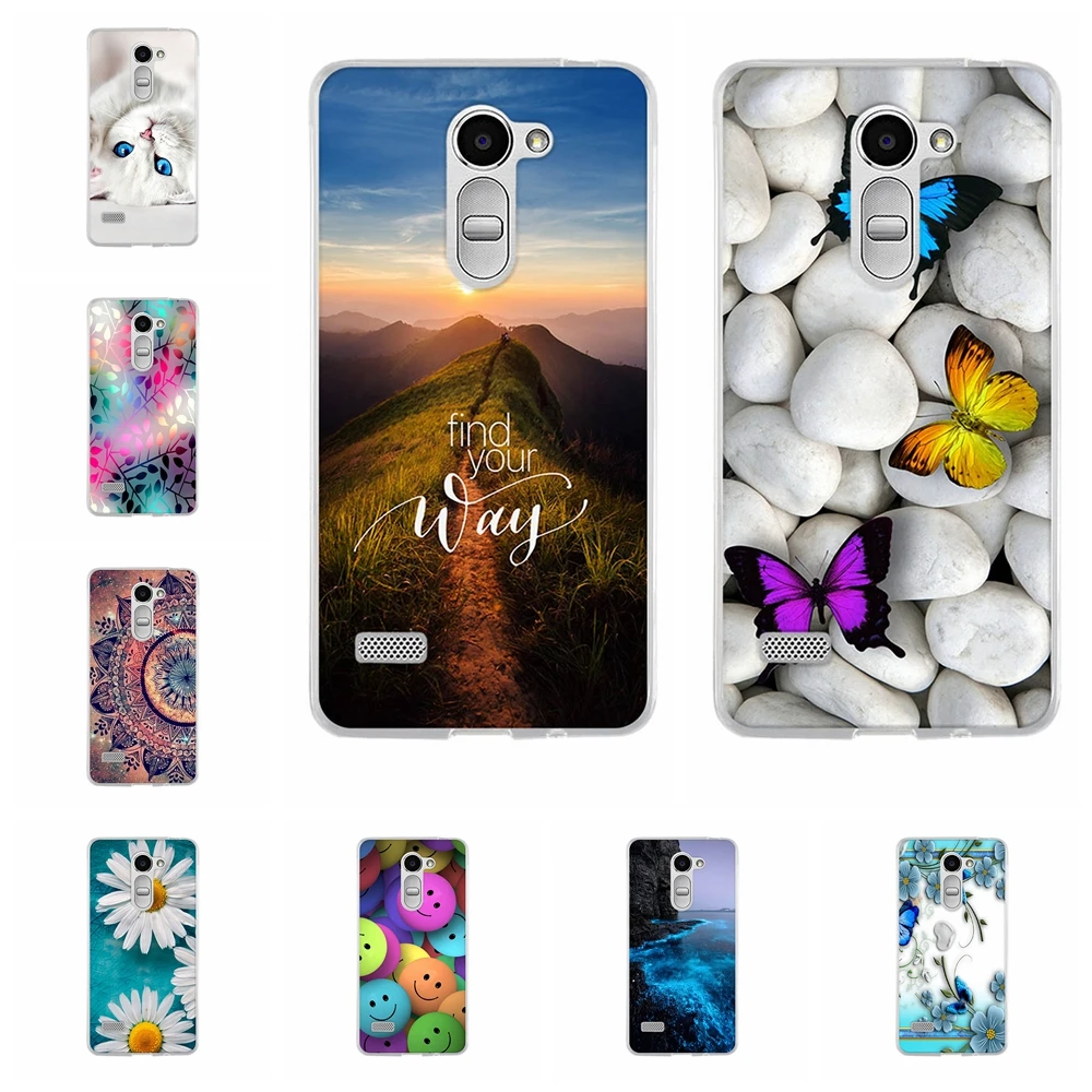 

For LG Ray Protective Case Ultra-thin Soft TPU Silicone For LG Zone Phone Cover Floral Patterned For LG X190 X 190 Coque Funda