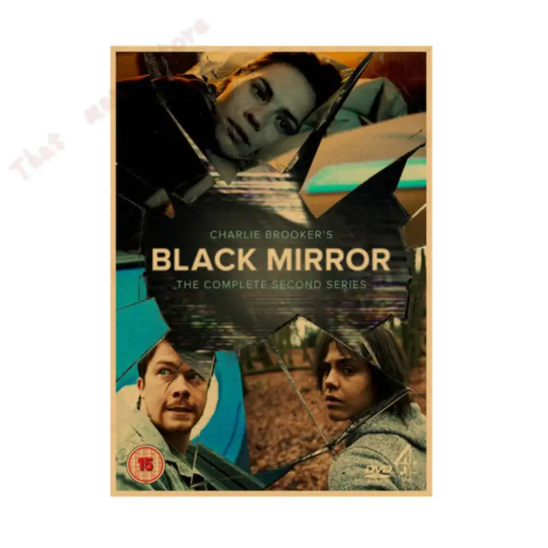 Черное зеркало-BBC сезон 1,2 хит ТВ шоу Винтаж Ретро плакат декоративный DIY наклейки на стену дома плакаты бар Арт Декор