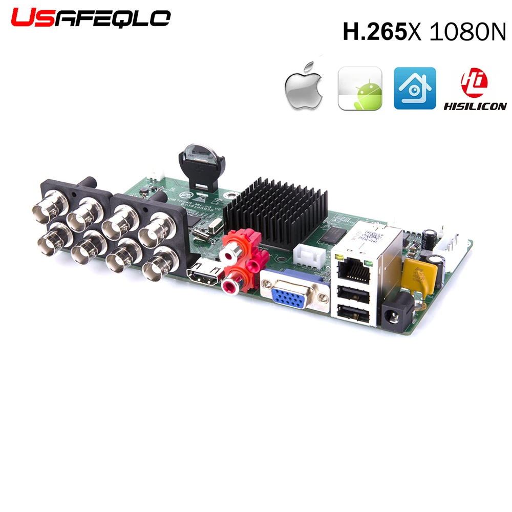 Видеорегистратор USAFEQLO 8 каналов AHD NH AHDNH AHD1080N DVR/1080 P TVI CVI 4 в 1 HDMI выход канала аудио