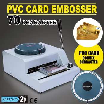 

Updated 70-Character Manual PVC Card Embosser ID Embossing Machine