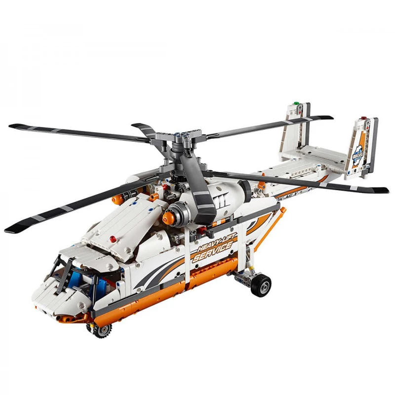 

LEPIN 20002 technic series 1060pcs Motorized Heavy Lift Helicopter Motor Model Building Blocks Bricks 42052 Toys For Children