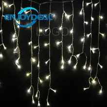 Светодиодный струнный Огни праздничного освещения 3,5 м 100 светодиодный струнный светильник сосулька свет для гирлянда для рождественской вечеринки сказочные лампочки гирлянды ЕС 220 В
