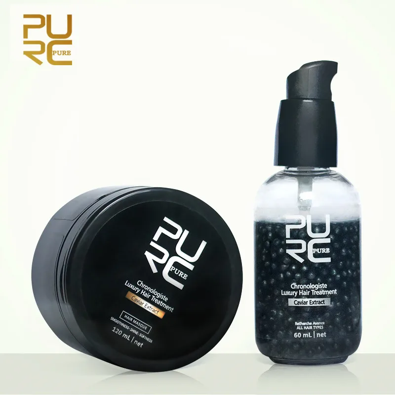 PURC Luxurious Caviar Extract Chronologiste Hair Treatment Set Make Hair More Soft And Smooth Hair Care Set Products 180ml PURC Luxurious Caviar Extract Chronologiste Hair Treatment Set Make Hair More Soft And Smooth Hair Care Set Products 180ml