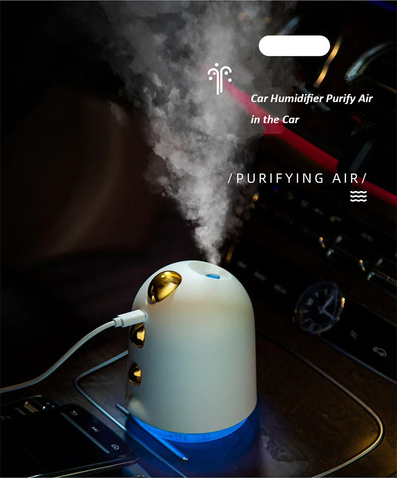 3 in 1 humidifier with night light and fan