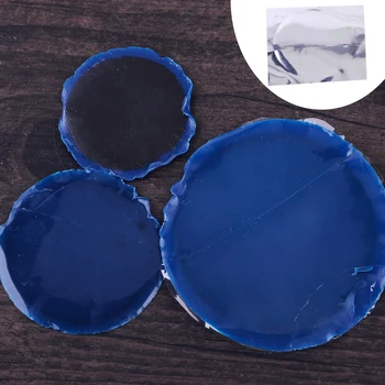

DWCX Black&Blue15pcs Car Rubber Radial Tire Repair Round Patch Tool Assortment Small Medium Large