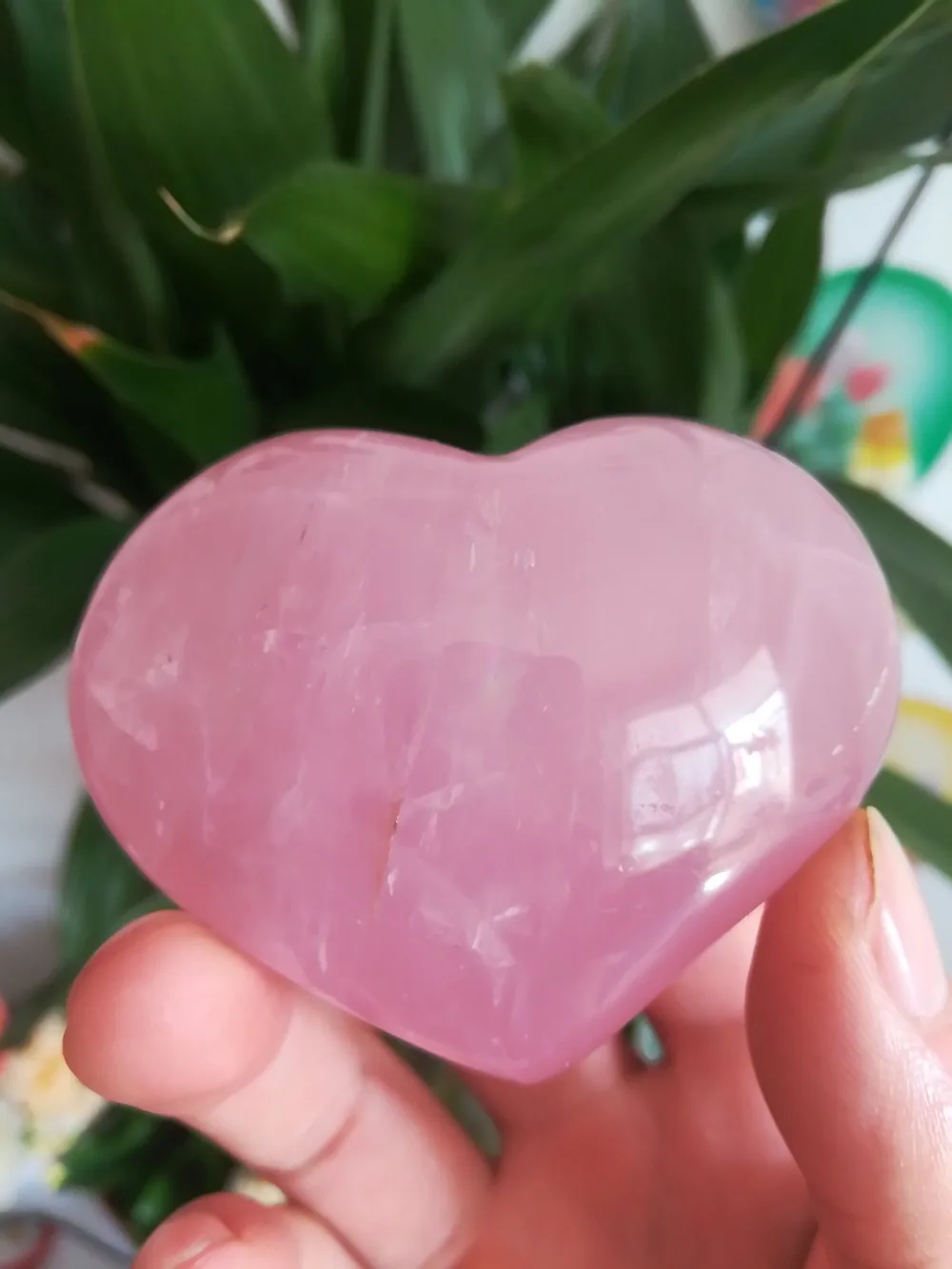 

Stone Rose Quartz Crystal Heart Beads 60mm Natural Rose Quartz Wedding Decor Crystal Healing Chakra Reiki Craft