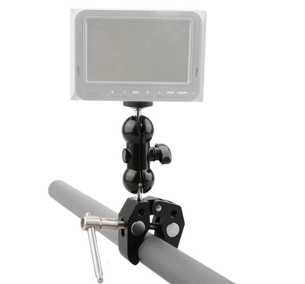 Clamp Ball Head Magic Friction Arm Mount Super Crab Clamp Articulating For DJI Ronin Gimbal DSLR Camera LCD Monitor LED C1235 (6)