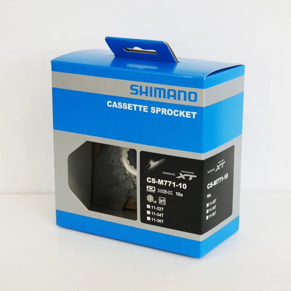 Shimano DEORE XT CS-M771-10 кассета для велосипеда 10 скоростей 11-32 T/11-34 T/11-36 T запчасти для велосипеда