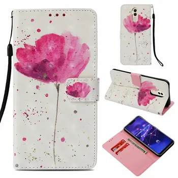

100pcs/lot 3D Colorful Dream Flower Wallet Leather Case With Stand for Huawei Mate 20 Lite / Nova 3i/ Mate 20 Pro / Mate 20 / 8X