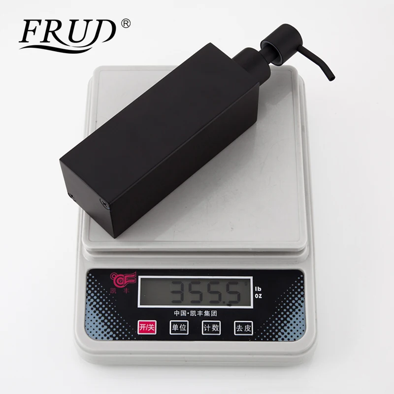 FRUD New Stainless Steel Hand Black Liquid Soap Dispenser Bathroom Accessories Kitchen Hardware Convenience Modern Y18004 FRUD New Stainless Steel Hand Black Liquid Soap Dispenser Bathroom Accessories Kitchen Hardware Convenience Modern Y18004