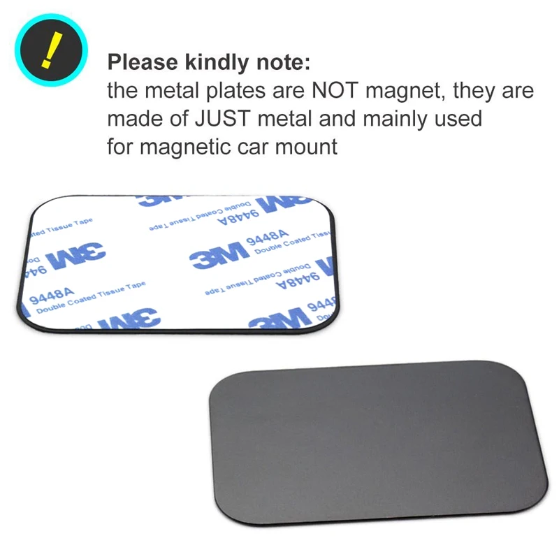 XMXCZKJ Holder Accessories Replacement Mount Metal Plate Kits with Adhesive for All Magnetic Car Mount Stand Cradle Cellphone