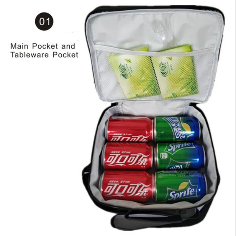 Супермен супергерой сумка для обедов с принтом Термосумка для пищи пикника походная сумка через плечо свежая сумка-холодильник