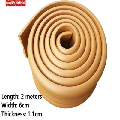 L 2m x W 6cm Nuelife полоски напорная рама поясная линия 3d Анти-столкновения пены стикер стены Плинтус спальня потолок фон стены мягкий мешок - Цвет: L 2m x W 6cm