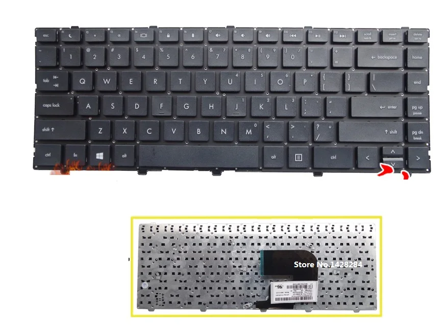 Ssea Новый США черный клавиатура для HP ProBook 4340 S 4341 S 4345 S 4346 s Клавиатура ноутбука без рамки бесплатная доставка
