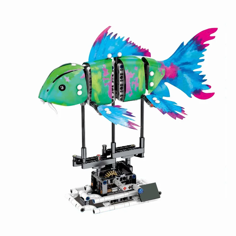 Forma Fish Set 20089 20090 20091 20092 LegoINGlys 81000 81001 81002 81003 SEMBO Creator Building Blcoks Koi Shark Bricks Toy