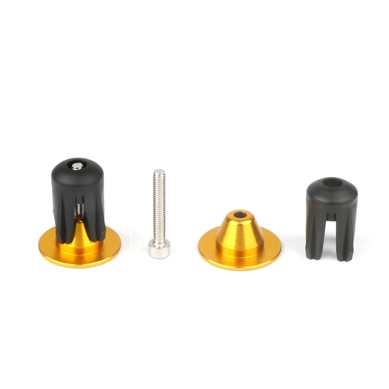 2 pcs Bike Grip Handle Bar End Cap Aluminium Alloy MTB Handlebar Grips Plugs Caps for Bicycle Handlebar Accessory