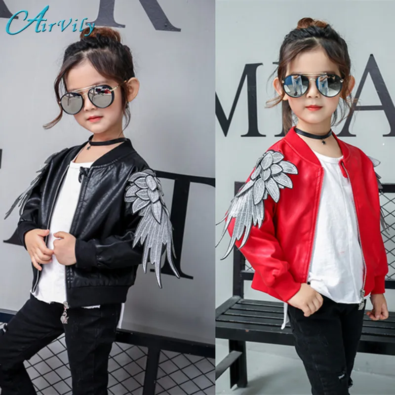 

2017 Sale Special Offer Solid Spring Kids Jacket Pu Leather Jackets Clothes Children Outwear For Baby Clothing Coats Costume
