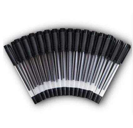 30 pcs/Lot Simple 0.5mm Black Ink Gel Pen Stationery Office Supplies(tt-4383) | Канцтовары для офиса и дома