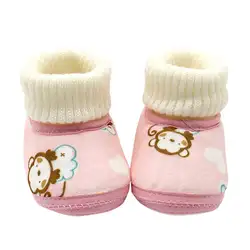 Детская обувь Младенцы крючком вязать флис сапоги малыша для девочек и мальчиков Шерсть Снег кроватки ботинки зимние пинетки