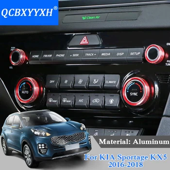 

Car Styling Air Conditioning Heat Control Switch knob AC Volume Internal Decoration Knob Case For KIA Sportage KX5 2016-2018