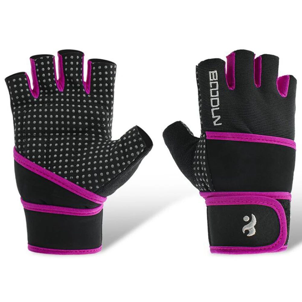 Men Women Sports Fitness Gloves Anti-slip Extended Wrist Half Finger Weight Lifting Body Building Training Dumbell Crossfit Glo Men Women Sports Fitness Gloves Anti-slip Extended Wrist Half Finger Weight Lifting Body Building Training Dumbell Crossfit Glo