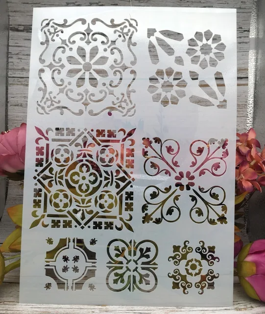 Flower Texture A4 Diy Craft Layering Stencils Wall Painting Flower Texture A4 Diy Craft Layering Stencils Wall Painting Sbooking Stamping Embossing Al Decor Paper Card