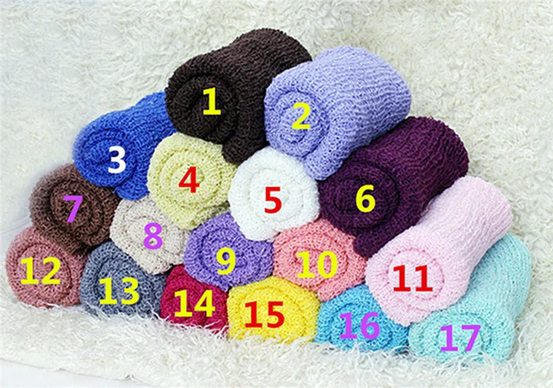 35*150cm Stretch Knit Wrap Newborn Photography Props Baby Kids Nubble Rayon Wraps Maternity Scarf Hammock Swaddlings Women Shawl