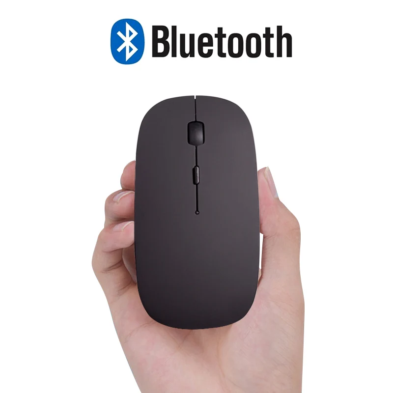 4,0 Bluetooth мышь для Mac book air для Macbook Pro перезаряжаемая Bluetooth мышь для ноутбука - Цвет: Bluetooth Black