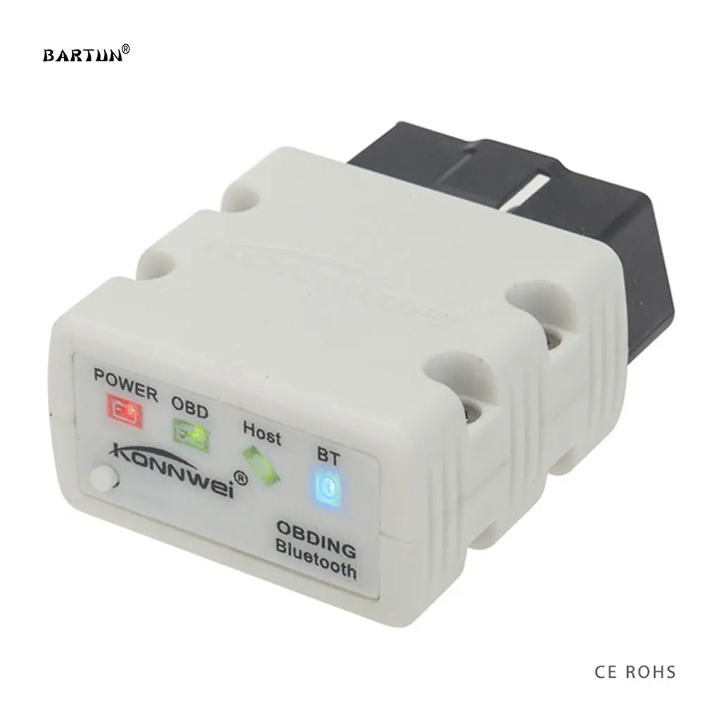 Автомобильный диагностический инструмент Bluetooth 3 0 белый адаптер сканер OBD OBD2 OBDII
