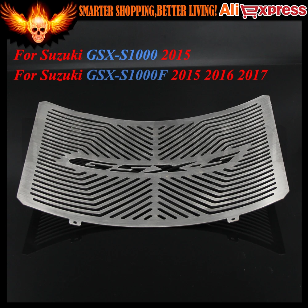 

New CNC Stainless Steel Motorcycle Radiator Grille Guard Cover Protector For Suzuki GSX-S1000 2015 GSX-S1000F 2015 2016 2017